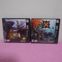 【3DS】　2枚セット　3DS モンスターハンタークロス　/　4　ソフト