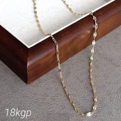 18k ネックレス ゴールド 316l 金アレ対応 ペタルチェーン