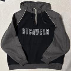 90s ROCAWEAR ロカウェア ハーフジップスウェット B-boy - メルカリ