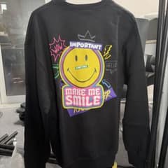 MAKE ME SMILE スウェット ブラックのサムネイル