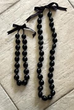 美品　ククイ　レイ　クウペイ　黒　フラダンス　ハワイアンのサムネイル