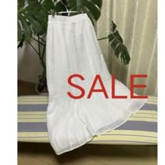 値下げ‼️ LUPILIEN コットン フレアロングスカート Mサイズのサムネイル