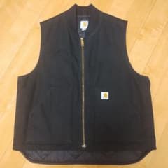 最終値下げ】Carhartt カーハート ダックベスト 黒 XL メキシコ