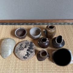 古美濃 美濃 陶片 残欠 江戸時代 水滴 香炉 徳利 茶碗 古美術 骨董 古