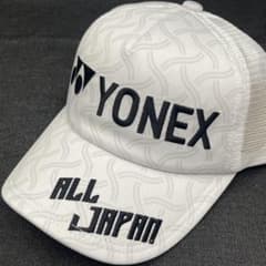 YONEX ALL JAPAN ホワイトキャップ YOS25068 YONEX ALL JAPANキャップ ホワイト - メルカリ