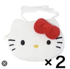 ハローキティ フェイスポケットポーチ 2個のサムネイル