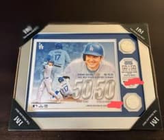 大谷翔平50-50達成記念ダブルフォトミントシリアル番号付き新品 大谷翔平50-50達成記念ダブルコインフォトミントシリアル番号
