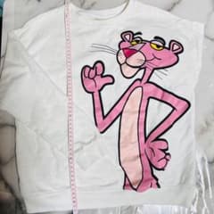 ZARA Girls 美品　ピンクパンサー　トレーナーのサムネイル