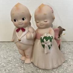 Kewpie Bridal ローズオニール　カップルフィギュア ローズオニール ウェディングキューピー新郎新婦 陶器 - メルカリ