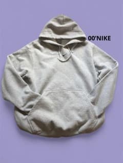 00s NIKE ナセンタースウォッシュ パーカー フード 短丈 グレー 銀タグ 00s NIKE ナセンタースウォッシュ パーカー フード 短丈 グレー 銀タグ