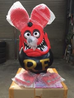 ラットフィンク ビックバンク 貯金箱フィギュア 激レア限定カラー レッド 赤系 ラットフィンク ビックバンク 貯金箱フィギュア 激レア限定カラー