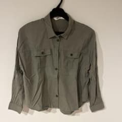 H&M 長袖シャツ カーキ 152cmのサムネイル