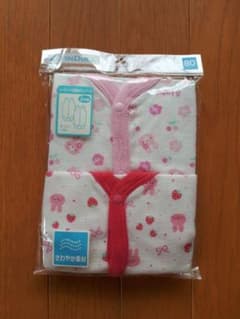 新品未使用　ノースリーブ前開きロンパース  80㎝  2枚組のサムネイル