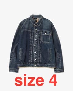 【新品】UNDERCOVER デニム ジャケット　XL サイズ 4 UNDERCOVER 26ss デニムジャケット ウォッシュ加工 - メルカリ