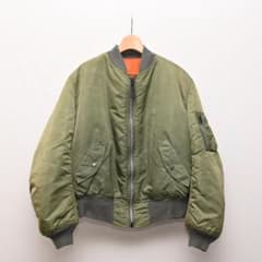 アルファ　MA-1 フライトジャケット　90s カーキ　M 90's ALPHA MA-1 フライトジャケット USA製 カーキ 短丈 - メルカリ