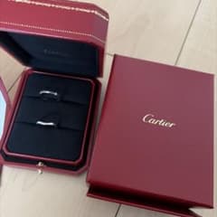 Cartier カルティエ Pt950 結婚指輪 ペアリング 52 46 - メルカリ