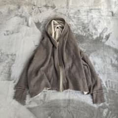 ダブルスタンダードクロージング　変形　ウール　ポンチョ　パーカー　グレージュ