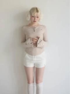 andmary Dorothy heart tops beige - メルカリ