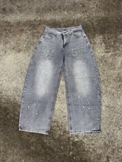 ペイント ワイドデニムパンツ グレーメンズ ジーンズのサムネイル