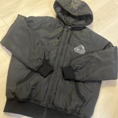 XLARGE フード付きナイロンジャケット ブラックのサムネイル