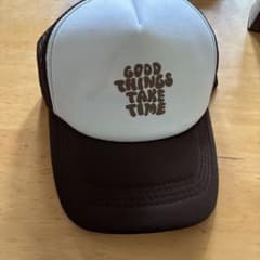 GOOD THINGS TAKE TIME メッシュキャップ ブラウンのサムネイル
