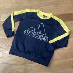 adidas JB PES CREW トレーナー 130cm ネイビー/イエローのサムネイル