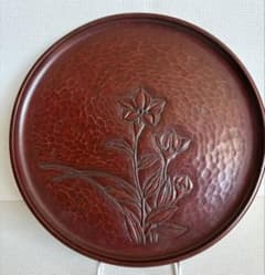 鎌倉彫 陽堂 盆 桔梗文様 伝統工芸品 - メルカリ