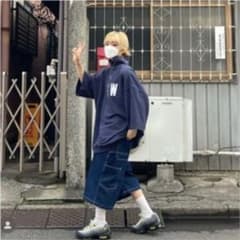 wudge boy ネイビー ハーフジップ 即購入可のサムネイル