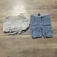 GAP ＆UNIQLO ベビー ショートパンツ 2点セット　80cmのサムネイル