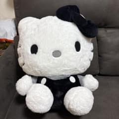 ハローキティ ぬいぐるみ 大きめ 白黒のサムネイル