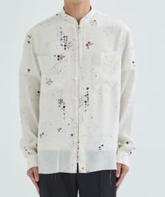 MASU ZIP-UP GALAXY SILK SHIRT ホワイト - メルカリ