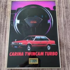 トヨタ　カリーナ　ツインカムターボ　パネル時計　旧車 トヨタ カリーナ ツインカムターボ パネル時計 旧車 - メルカリ