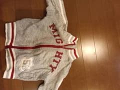 E.W キッズ ジップアップパーカー グレー 90cmのサムネイル