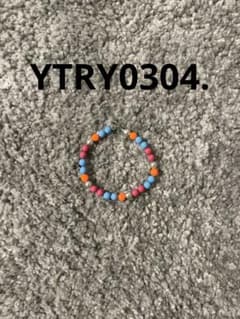 ハンドメイド ビーズブレスレット マルチカラーのサムネイル