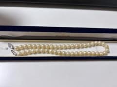 カネボウ パールネックレス 約7mm シルバー留め具 約35cm ケース付きのサムネイル
