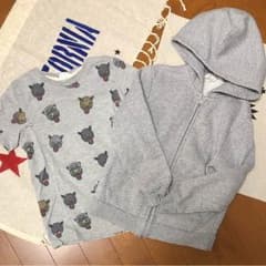 キッズ tシャツ110&薄手のジップパーカー120 2SETのサムネイル