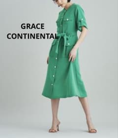 GRACE CONTINENTAL/トリアセサファリワンピース - メルカリ