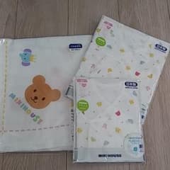 〈新品未使用〉ミキハウス　新生児　サイズ50 肌着 タオルセットのサムネイル