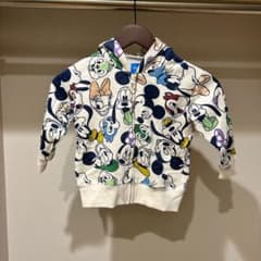 Tokyo Disney Resort Zip Up Parker 총 무늬 100cm