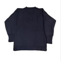 le tricoteur ガンジーセーター ネイビー 38 英国製 - メルカリ