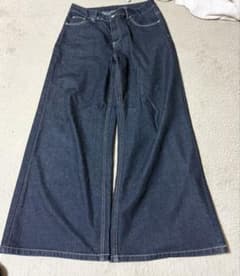 ワイドデニムパンツ　インディゴブルー　y2k ストリートのサムネイル