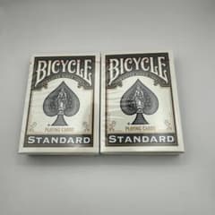 新品】BICYCLE STANDARD 2組セット バイスクル トランプ 黒赤 - メルカリ