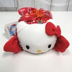 未使用 ハローキティ ちりめん 金魚 巾着 赤 レア - メルカリ