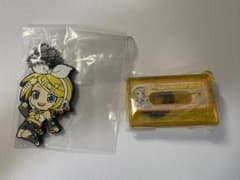 Kagamine Rin Gacha Gacha Rubber Keychain Cassette Tape Charm