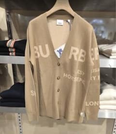 BURBERRY FLORENCE レタリングロゴカーディガン LG - メルカリ