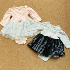 〔専用〕アプレレクール　チュールロンパース2枚セットのサムネイル