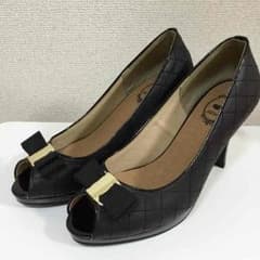 新品 美品 オープントゥ ハイヒール パンプス ４Ｌのサムネイル