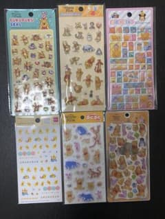くまのプーさん シール ステッカー まとめ売り 6点セットのサムネイル