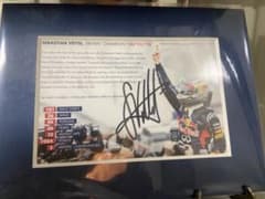 F1 セバスチャン・ベッテル 直筆サイン 記念品 VETTEL - メルカリ
