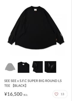 SEE SEE x S.F.C SUPER BIG ROUND LS TEE - メルカリ